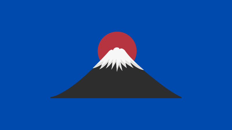 Illustration of Mt Fuji