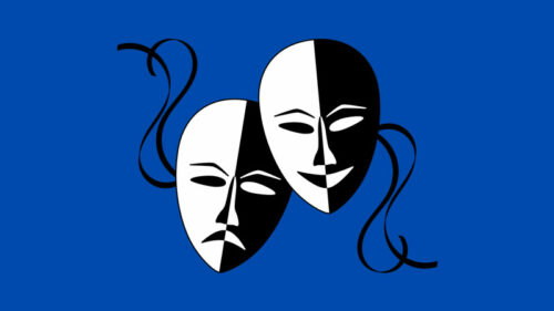 Mask illustration of actors